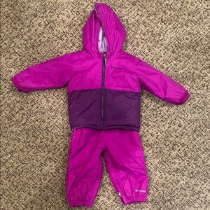 Columbia Fuchsia and Violet Toddler 2 Piece Snowsuit